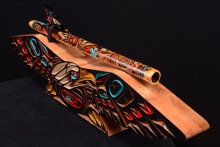 Ironwood (desert) Native American Flute, Minor, Mid A-4, #F44K (25)